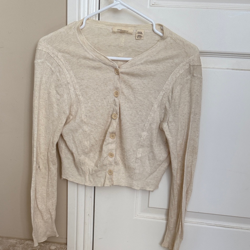 Inhabit Cream Knit Top